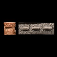 Sumerian Pink Stone Cylinder Seal