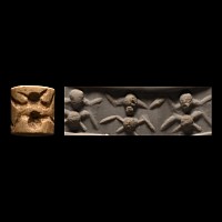 Sumerian Buff Stone Cylinder Seal