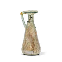 Roman Aqua Glass Jug