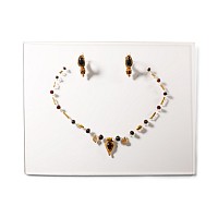 Roman Gold Necklace Element and Earring Set
