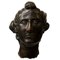 Life-Size Roman Bronze Head of an Empress
