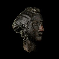Life-Size Roman Bronze Head of an Empress