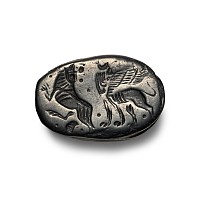 Egypto-Phoenician Haematite Scaraboid Seal