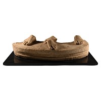 Roman Marble Statue Base with Feet