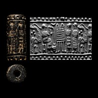 Cappadocian Stone Cylinder Seal with Court Scene
