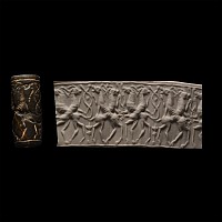 Neo-Assyrian Cylinder Seal with Figures