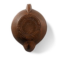 Roman Terracotta Lamp with Minerva