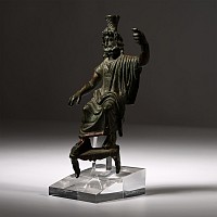 Roman Bronze Figure of Serapis