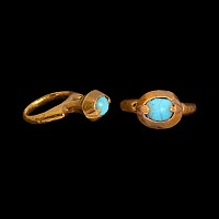 Western Asiatic Gold Ring in Traditional Form