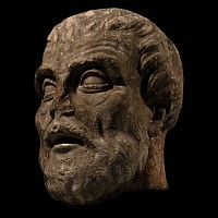 Monumental Marble Head of a Greek Philosopher