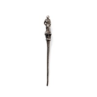 Roman Silver Pin with a Figure of a Standing Woman