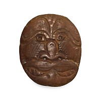Post Medieval Bronze Face Escutcheon