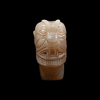Assyrian Chalcedony Head of Pazuzu