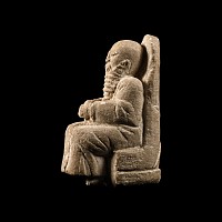 Sumerian Calcite Figure of a Priest