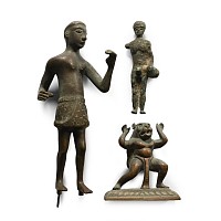 South East Asian Bronze Statuette Group