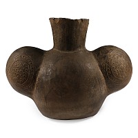 Pre Columbian Black Ware Vessel