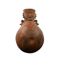 Pre Columbian Red Ware Anthropomorphic Vessel
