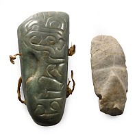 Pre Columbian Jadeite Axehead Group