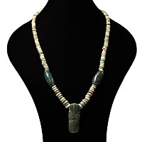 Pre Columbian Jadeite Bead Necklace