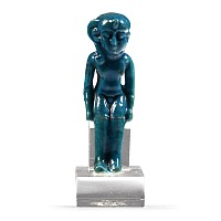 Egyptian Turquoise Glazed Seated Harpocrates