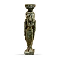 Egyptian Green Glazed Faience Amulet of Nephthys