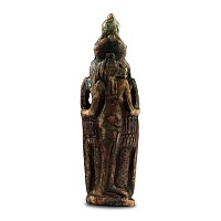 Egyptian Green Glazed Steatite Syncretic Amulet of Mut