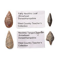 British Stone Age Arrowhead Collection