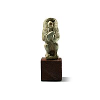 Large Egyptian Faience Thoth as a Baboon Amulet