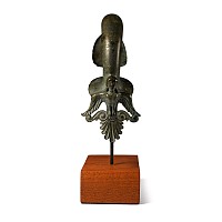 Etruscan Bronze Hydria Handle with Siren