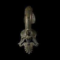 Etruscan Bronze Hydria Handle with Siren