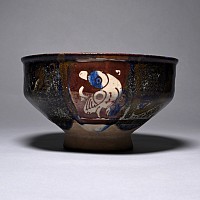 Western Asiatic Cobalt-Blue Footed Ceramic Bowl