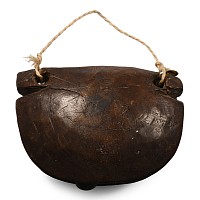 Large African Wooden Cow Bell