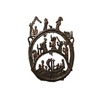 Medieval Pewter Pilgrim's Badge for Romano-British Saint Ursula