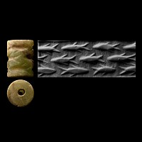 Jemdet Nasr Type Green Stone Cylinder Seal