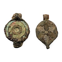 Roman Enamelled Bronze Seal Box Pair