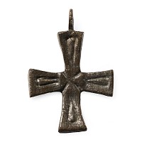 Byzantine Bronze Cross Pendant