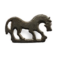 Roman Bronze Horse Brooch