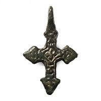 Byzantine Bronze Cross Pendant