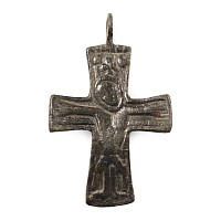 Byzantine Bronze Cross Pendant