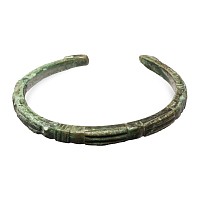 Late Roman Decorated Bronze Military Bracelet