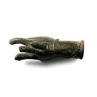 Roman Bronze Hand with Snake for God Sabazios