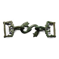 Medieval Bronze Belt Clasp Set
