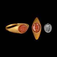 Roman Gold Ring with Victory Gemstone
