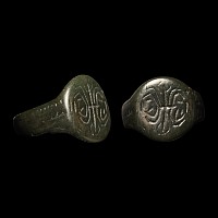 Medieval Bronze Decorated Ring