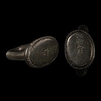 Medieval Bronze Ring with Flower