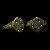 Medieval Bronze Ring with Ring-and-Dot Decoration