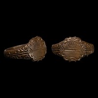 Post Medieval Bronze Ring with Crown