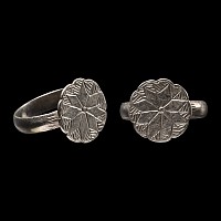 Medieval Silver Ring with Star