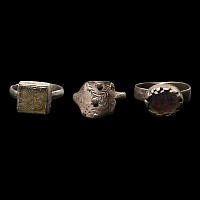 Tudor Period Silver Ring Group