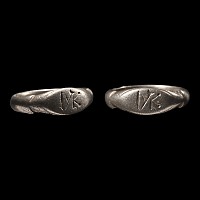 Byzantine Silver Ring with Monogram